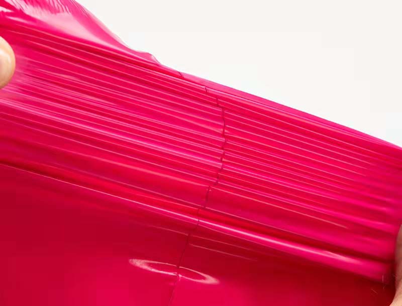 南山玫红色快递袋-05